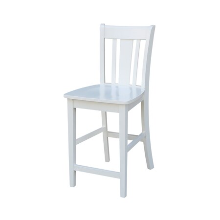 Whitewood Industries Solid Wood San Remo Counter Height Dining Stool - 24" Seat Height S08-102